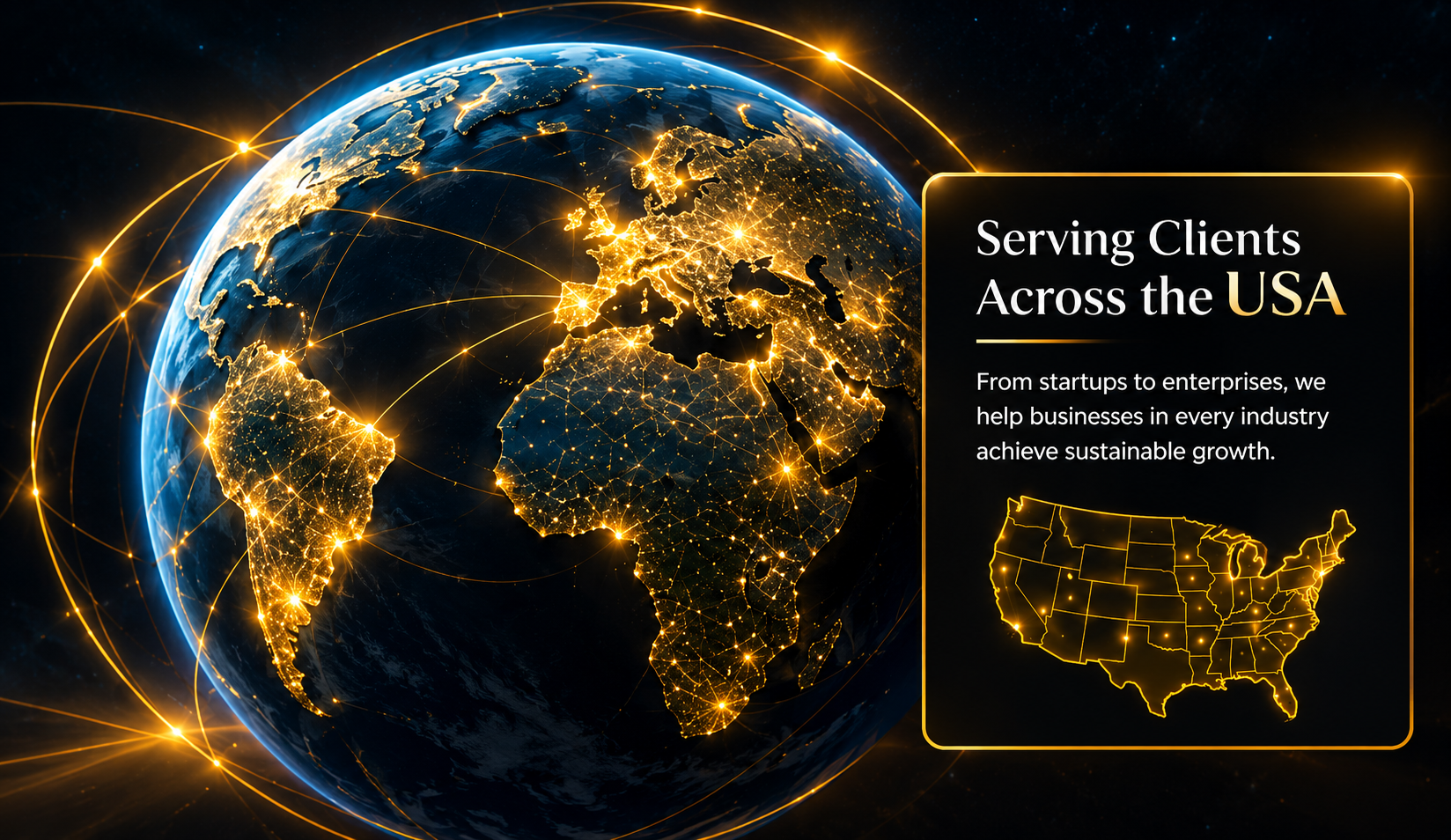 Global business network serving clients across the USA