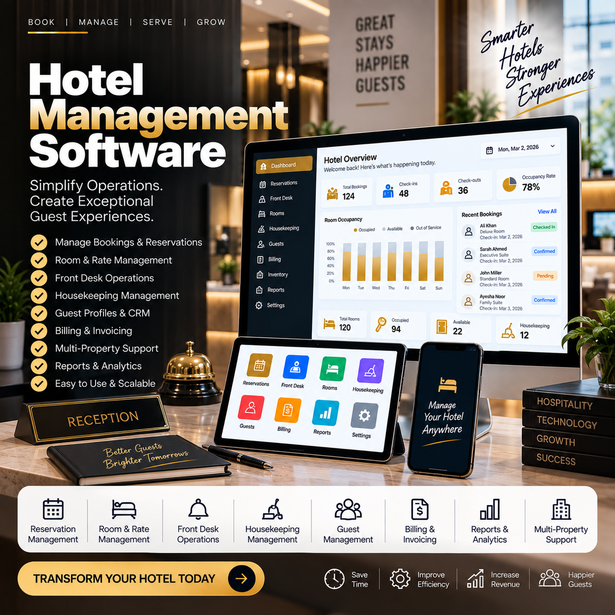 Hotel Management Software project preview