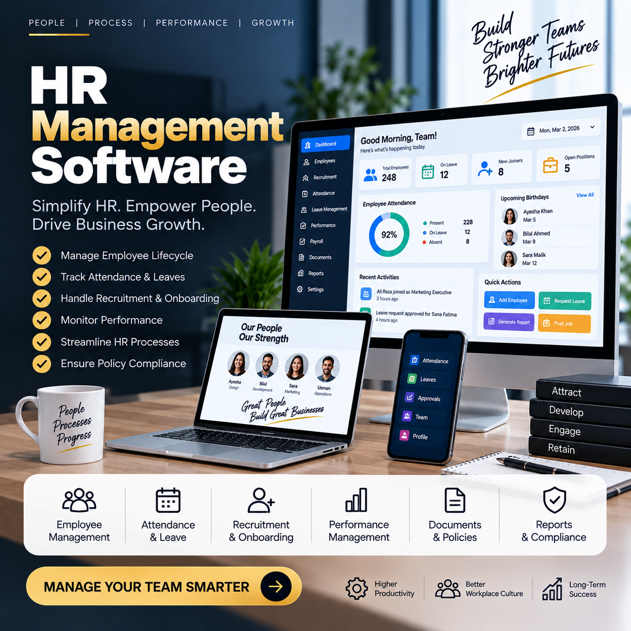 HR Management Software project preview