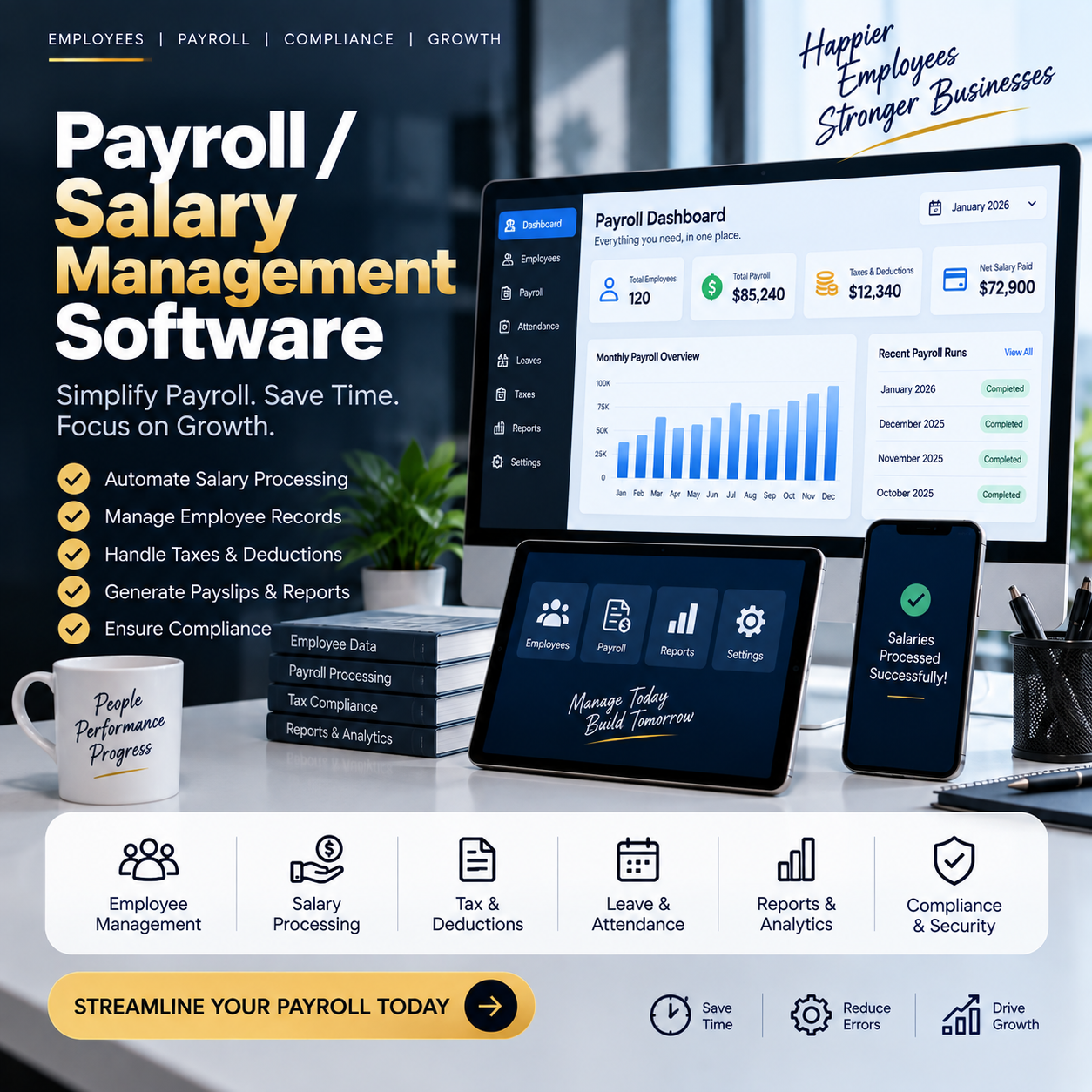 Payroll / Salary Management Software project preview