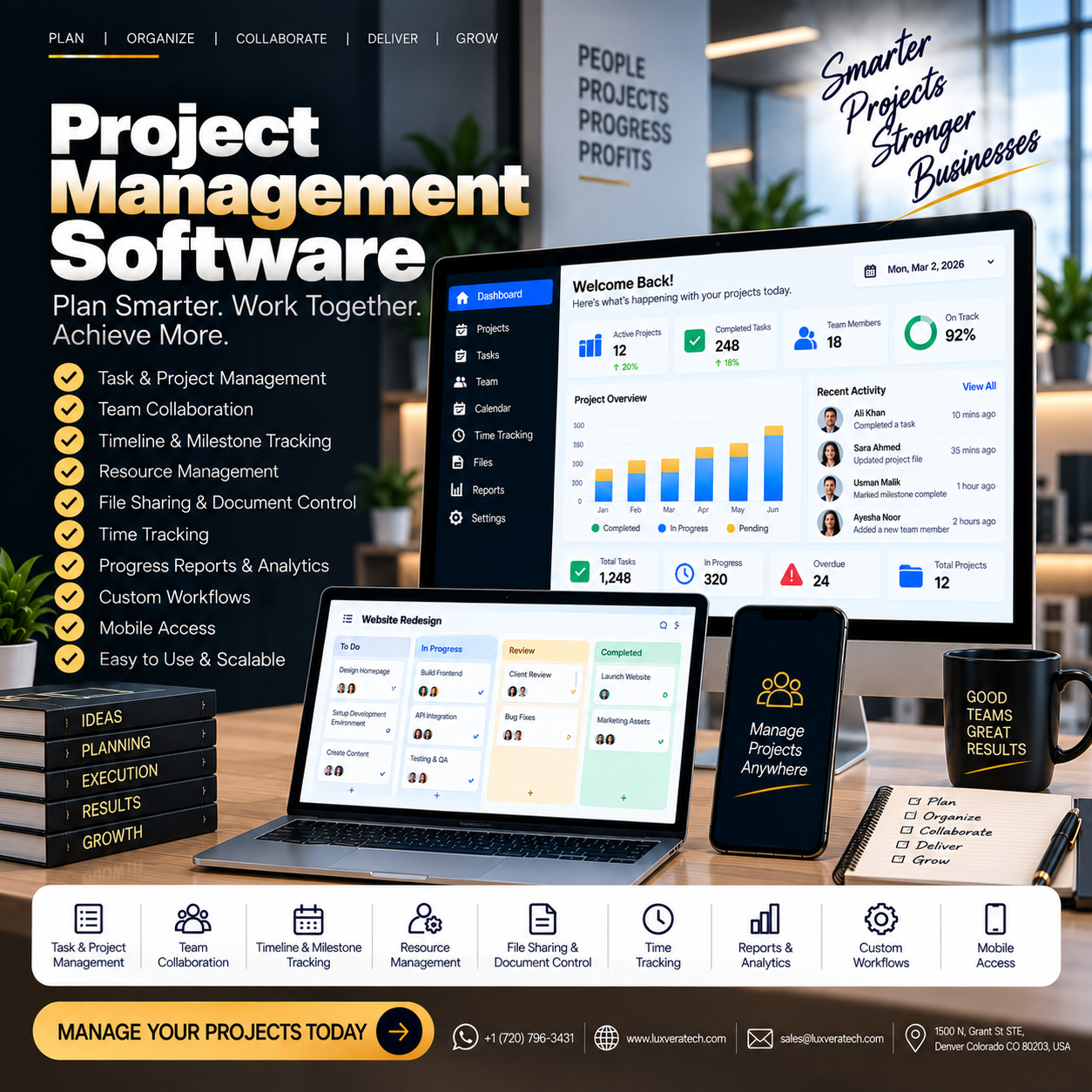 Project Management Software project preview