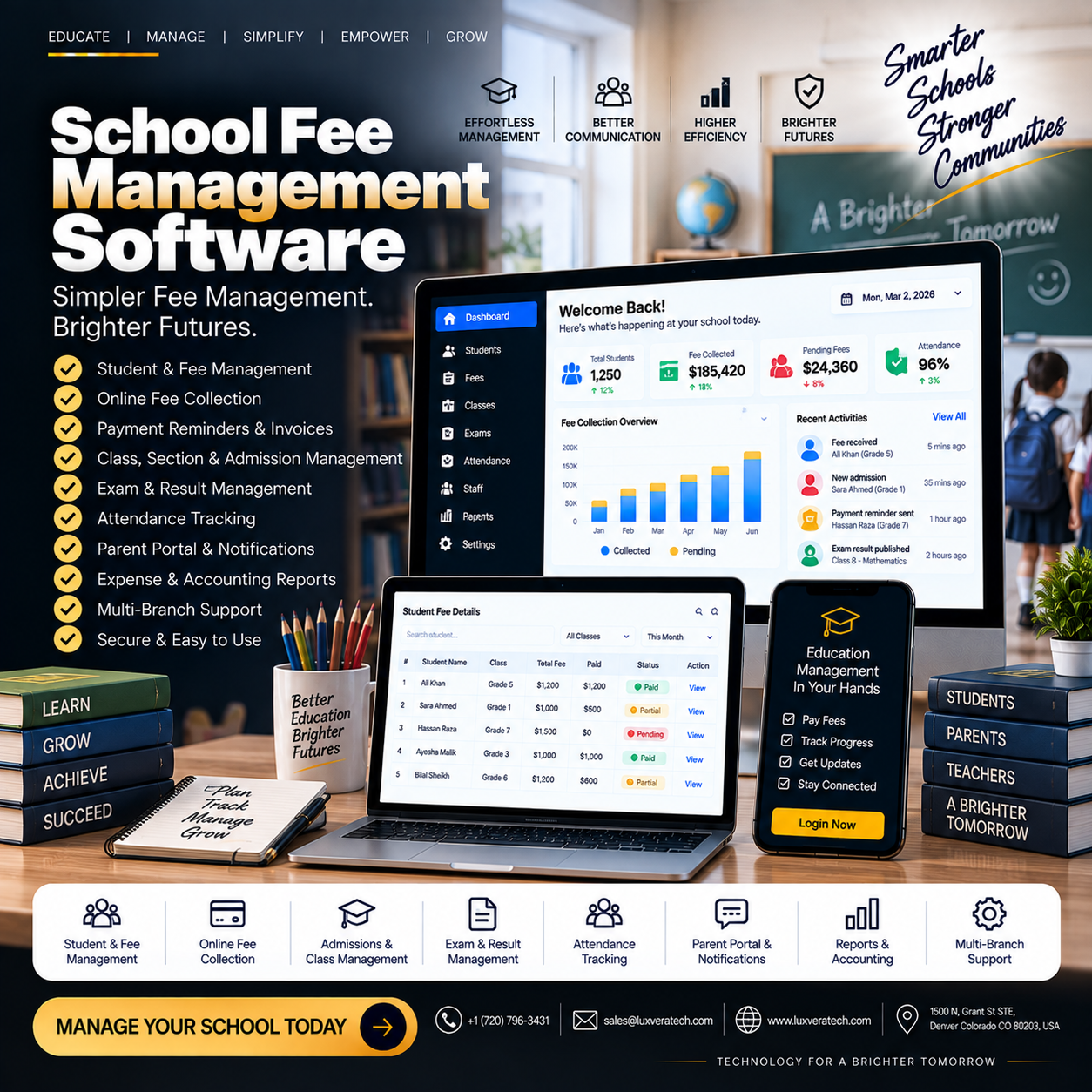School Fee Management Software project preview
