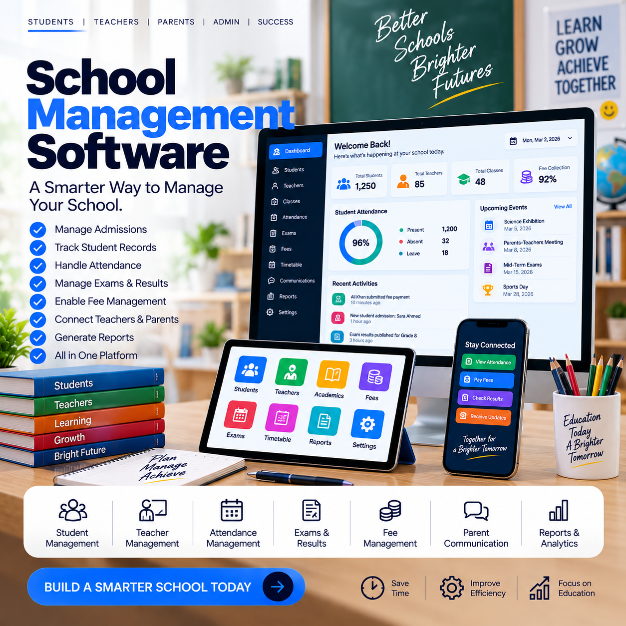 School Management Software project preview